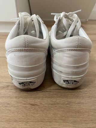 Zapatillas Vans Old Skool Plataforma Blancas