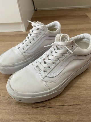 Zapatillas Vans Old Skool Plataforma Blancas