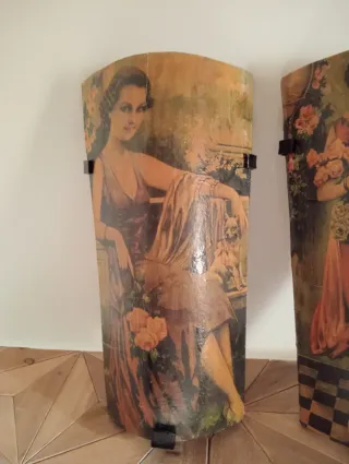 2 Tejas Decorativas Vintage