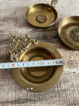 Lote 3 Ceniceros Latón Vintage
