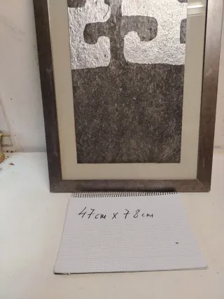 Cuadro Decorativo Metal y Papel