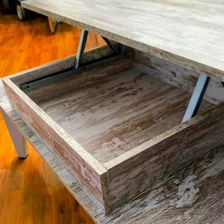 Mesa centro elevable con almacenaje ideal salón