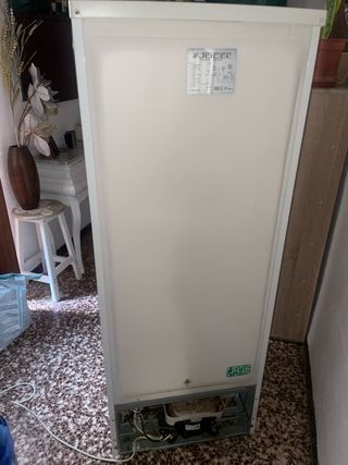 Nevera pequeña blanca