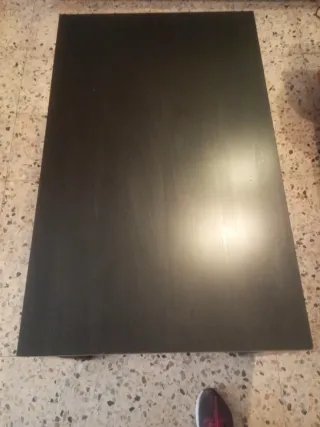 Mesa sobremesa negra Ikea