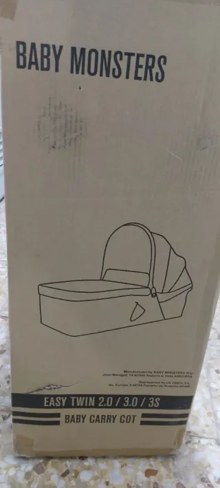 2 Capazos Gemelares Baby Monsters