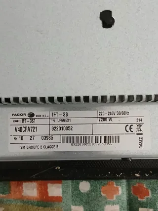 Placa Inducción Fagor