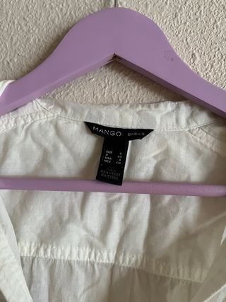 Camisa Mango Blanca Talla S