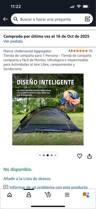 Tienda de campaña Underwood Aggressor