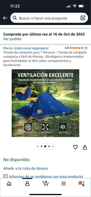 Tienda de campaña Underwood Aggressor