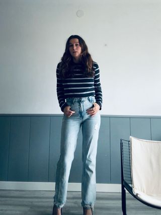 Pantalones vaqueros Mango azules