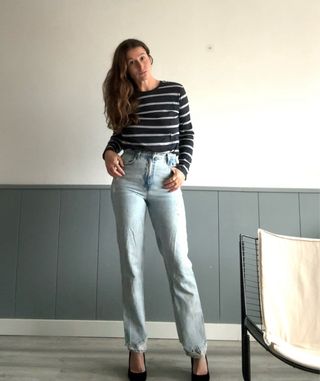 Pantalones vaqueros Mango azules