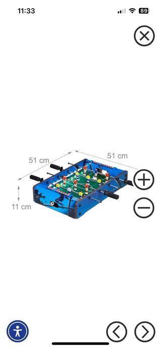 Futbolín con luz LED para niños