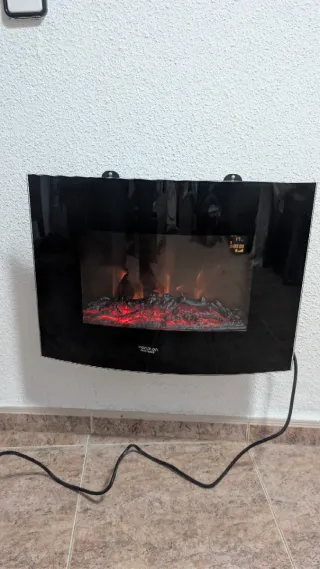 Chimenea eléctrica moderna