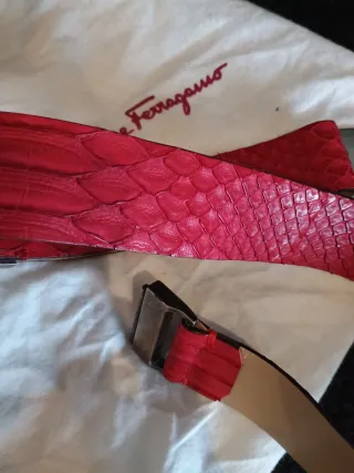 Cinturón Salvatore Ferragamo Piel Pitón.
