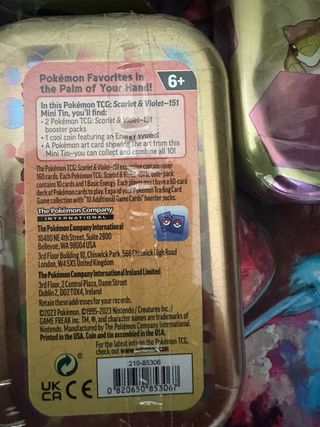 Latas Pokémon 151 ingles