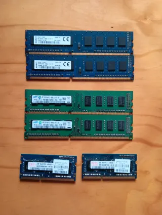 Memoria RAM DDR3 Hynix Kingston Samsung
