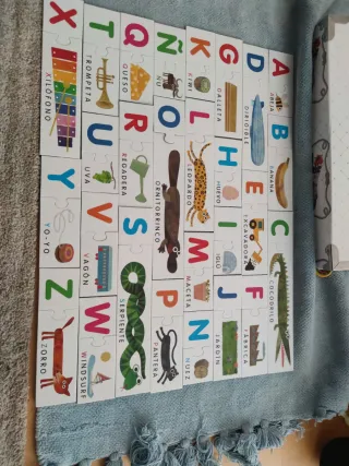 Puzle Alfabeto Táctil Montessori Headu