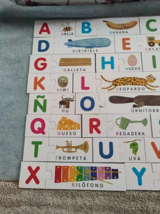 Puzle Alfabeto Táctil Montessori Headu