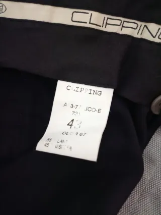 Traje de 3 piezas CLIPPED gris Talla M