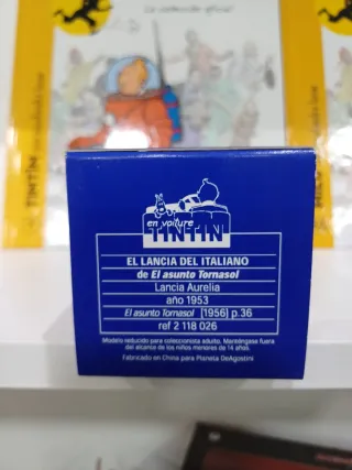 Coche Tintín Lancia Aurelia Escala 1/43 Haddock