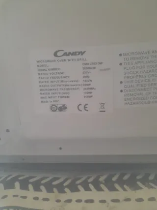 Microondas Candy en perfecto estado
