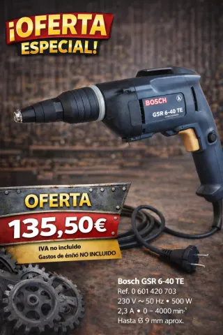 Atornillador Bosch GSR 6-40 TE