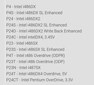 Processor Intel 486 DX4 100 3v