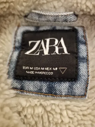 Cazadora Zara forrada borrego Talla M