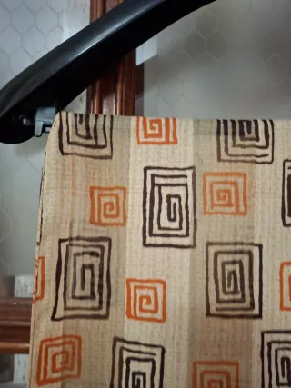 Fular donna beige e arancione