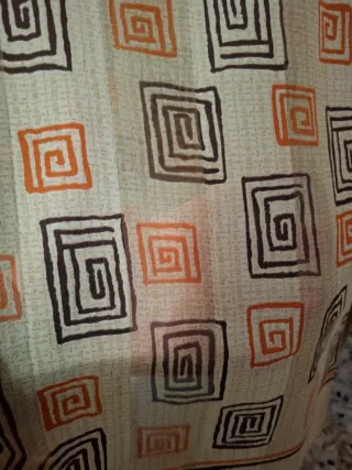 Fular donna beige e arancione