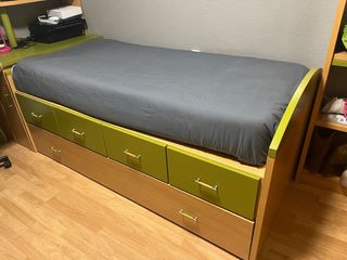 Cama nido 90x190 con cajones Colchones incluidos