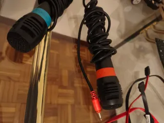 Micrófonos SingStar y adaptador ps2 a usb