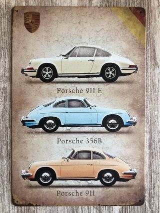 Cartel Porsche 911 E, 356B, 911