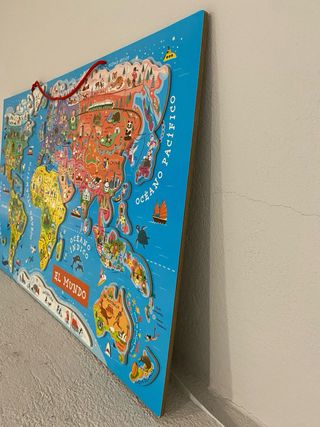 Puzzle Mapa Mundi Imantado