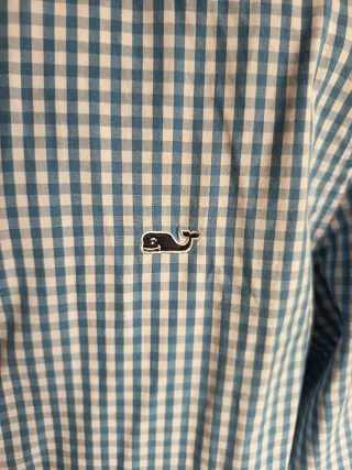 Camisa cuadros azul y blanco Vineyard Vines