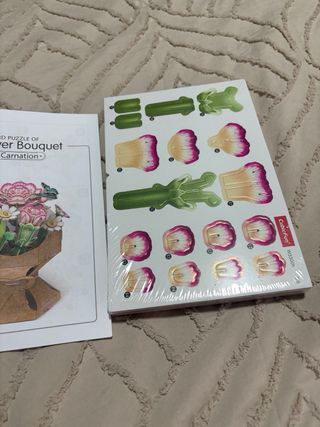 Puzzle 3D Flor Carnation CubicFun