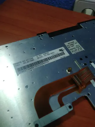 Teclado portátil Lenovo negro