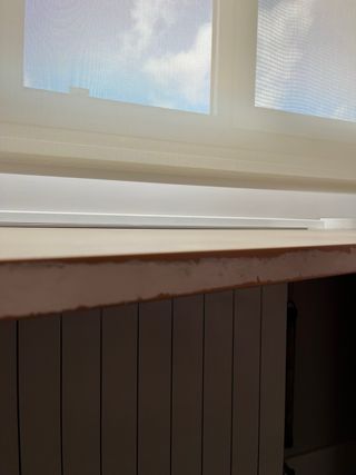 Escritorio de madera blanco