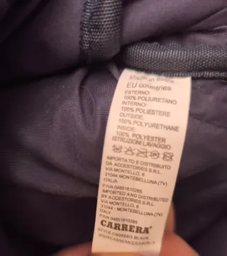 Zaino nero Unisex Carrera