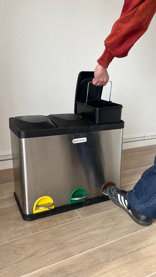 Cubo basura 45L 3 compartimentos