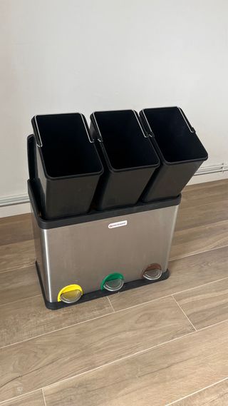 Cubo basura 45L 3 compartimentos