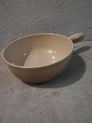 Cacerola Fondue metal Marrón Negra