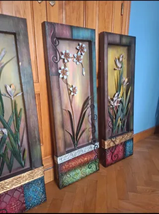 Conjunto de 3 cuadros decorativos