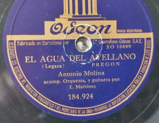 Lote 4 discos de pizarra  Antonio Molina Flamenco