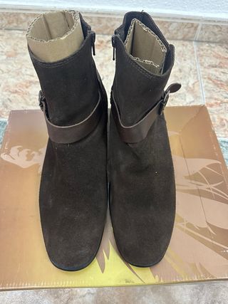 Botines Mango piel serraje hombre