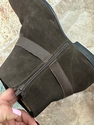 Botines Mango piel serraje hombre