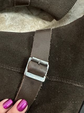 Botines Mango piel serraje hombre