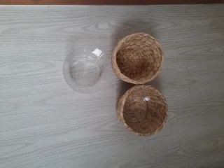 Set 2 Maceteros Bao Jacinto de Agua Trenzado