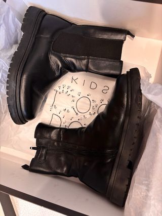 Stivaletti DouDou Kids vitello nero 36