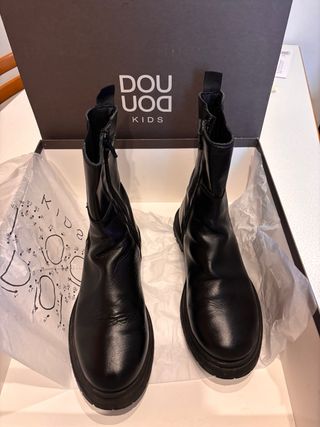 Stivaletti DouDou Kids vitello nero 36